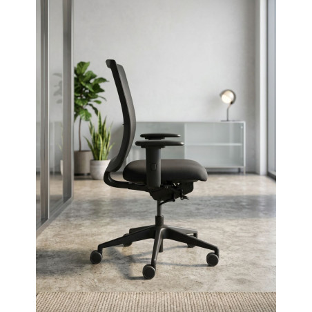 Silla Oficina Ergonómica Malla Negra MM1859 de Montiel