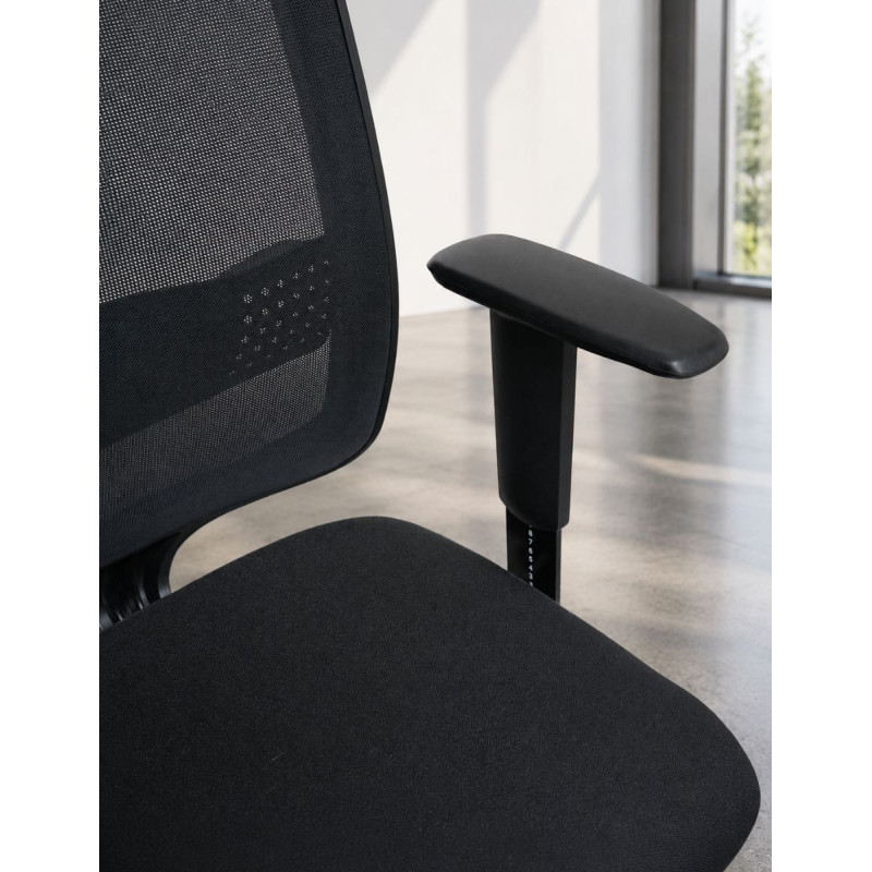 Silla Oficina Ergonómica Malla Negra MM1859 de Montiel
