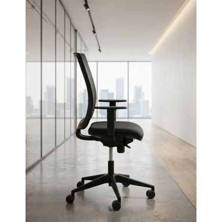 Silla Ergonómica Oficina Malla Negra MM1862 de Montiel