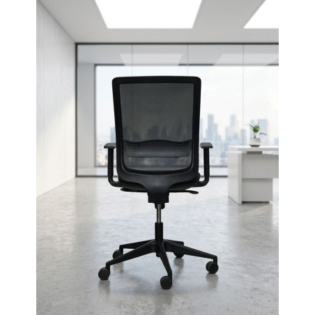 Silla Ergonómica Oficina Malla Negra MM1862 de Montiel