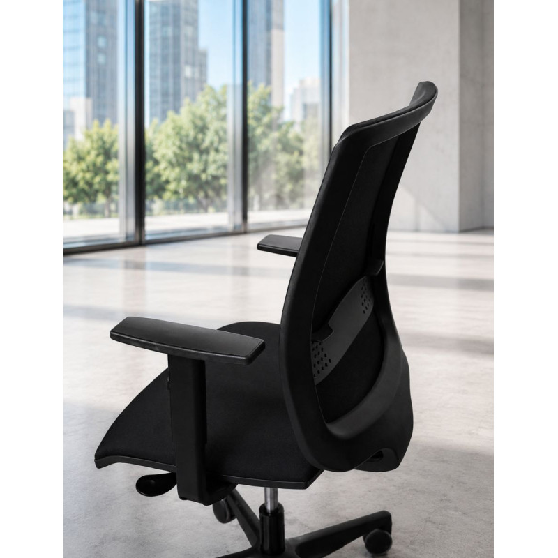 Silla Ergonómica Oficina Malla Negra MM1862 de Montiel