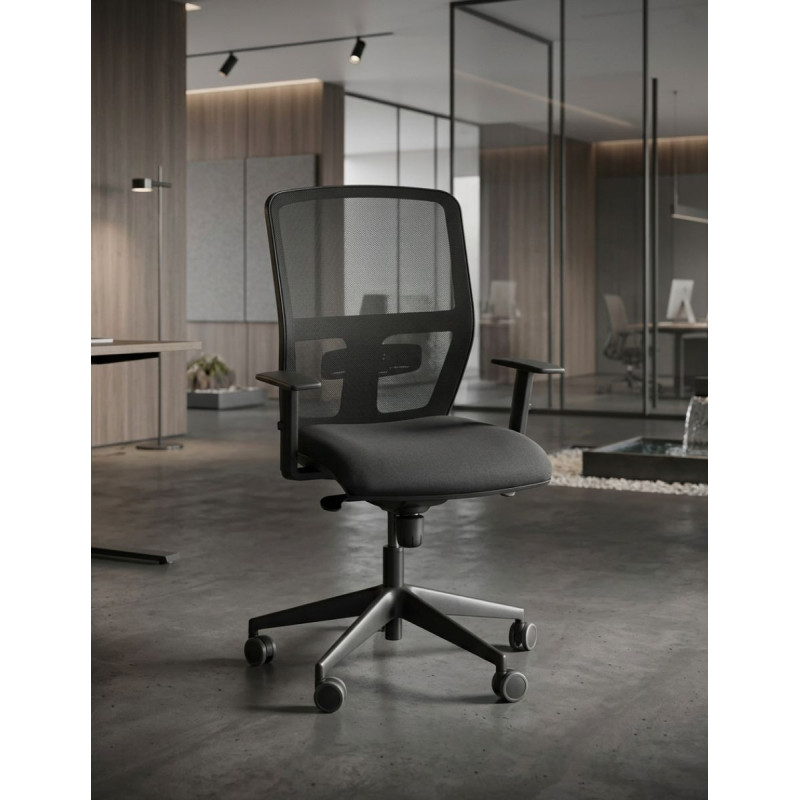 Silla Oficina con Brazos 1D Oficina MM1863 - Montiel