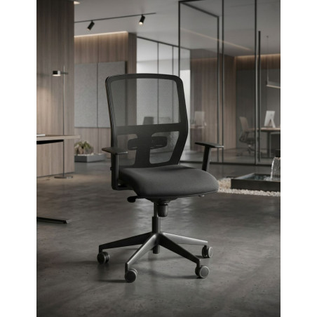 Silla Oficina con Brazos 1D Oficina MM1863 - Montiel