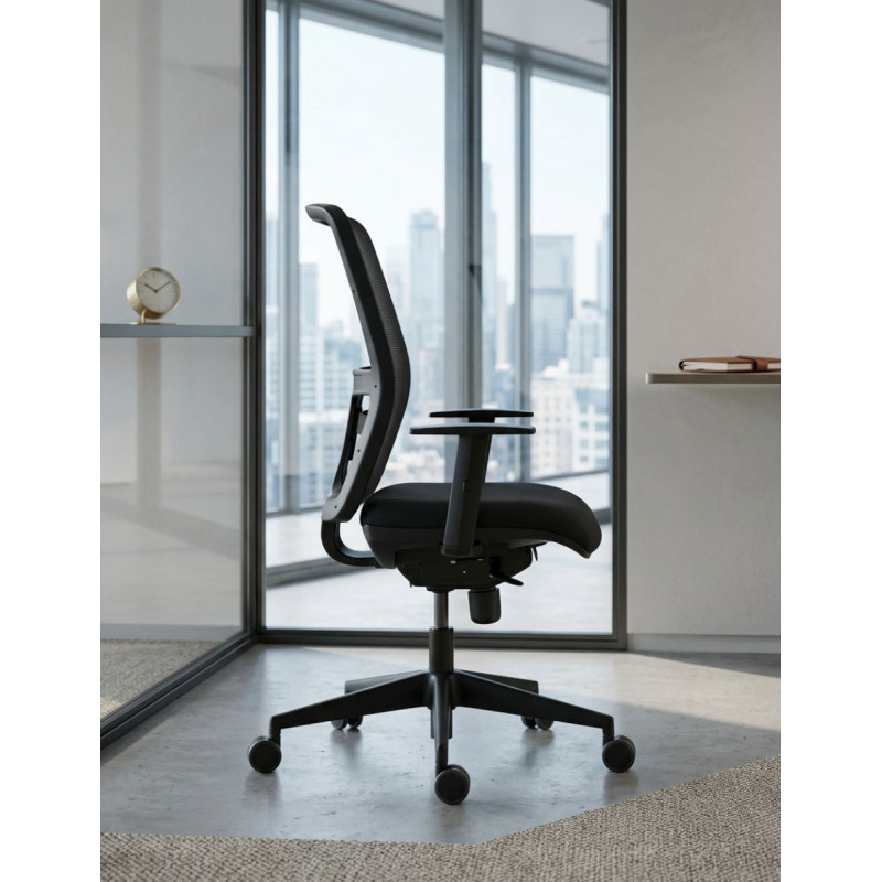 Silla Oficina con Brazos 1D Oficina MM1863 - Montiel
