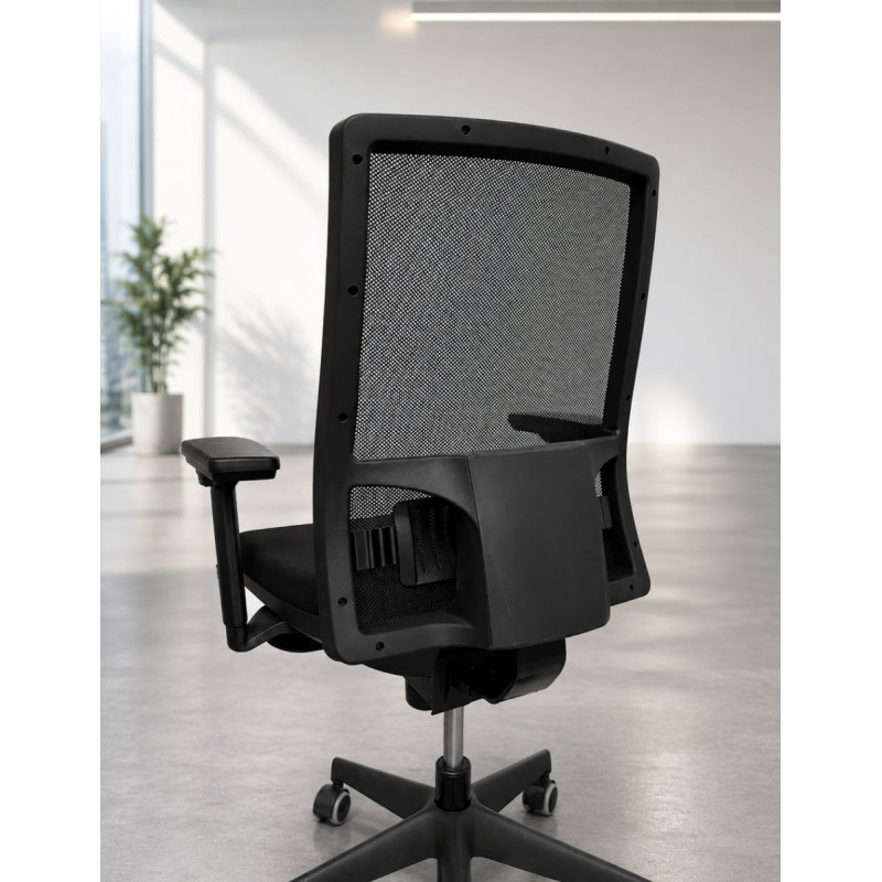 Silla Giratoria Oficina Malla Negra Sia 5 de Hergo - Montiel