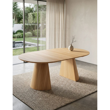 Mesa Redonda Extensible Roble Carpenter - Montiel