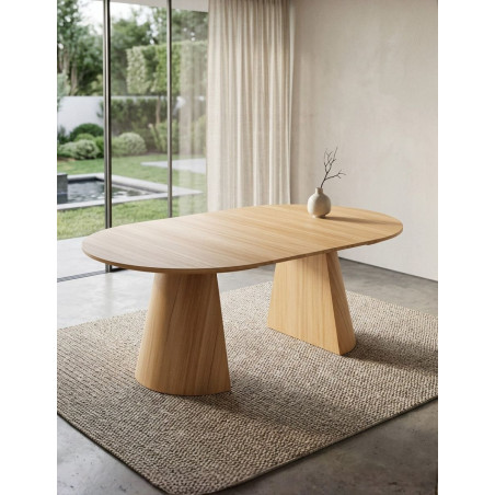 Mesa Redonda Extensible Roble Carpenter - Montiel