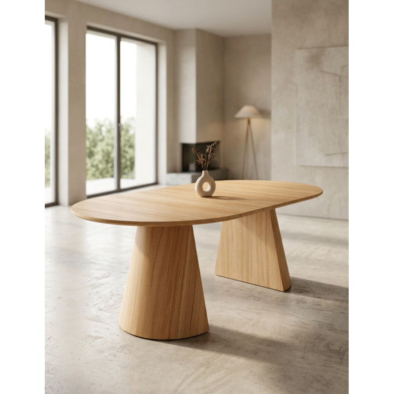 Mesa Redonda Extensible Roble Carpenter - Montiel