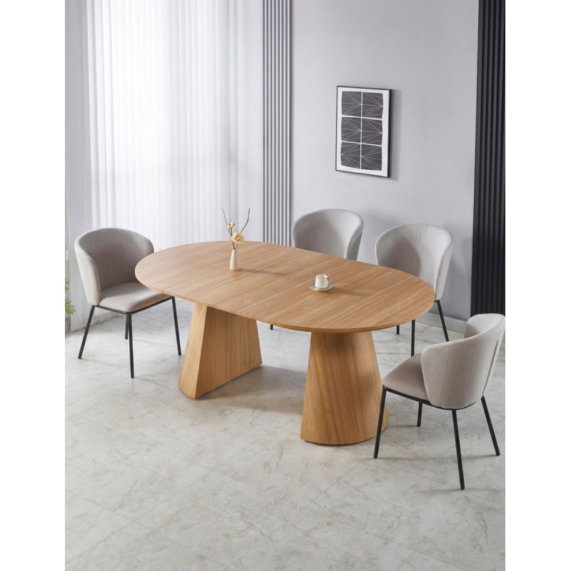 Mesa Redonda Extensible Roble Carpenter - Montiel