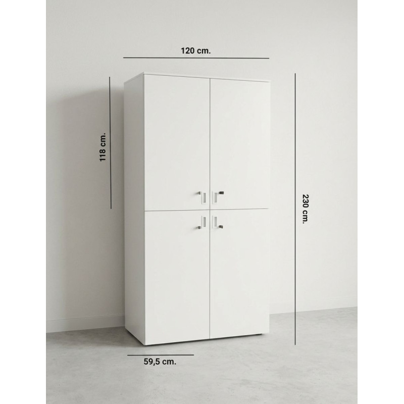 Armario Blanco 230x120cm de Steelcase - Montiel