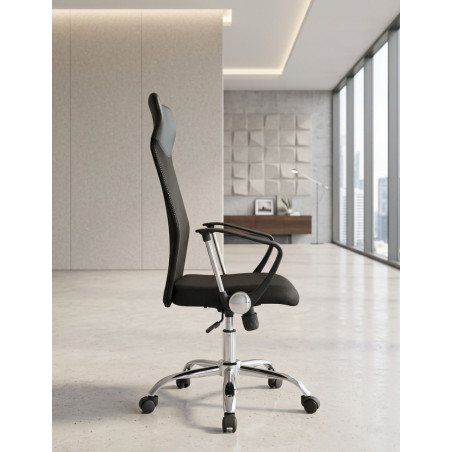 Silla Negra de Despacho Giratoria Honor - Montiel