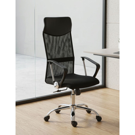 Silla Negra de Despacho Giratoria Honor - Montiel