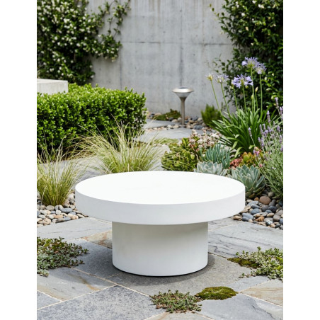 Mesa Baja Redonda de Exterior Mikonos - Montiel