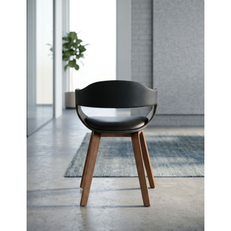Silla de Recepción Patas de Madera Costa de Kare - Montiel