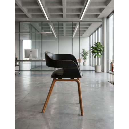 Silla de Recepción Patas de Madera Costa de Kare - Montiel