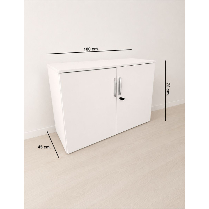 Armario Oficina Blanco Bajo 72x100 cm. de Steelcase - Montiel
