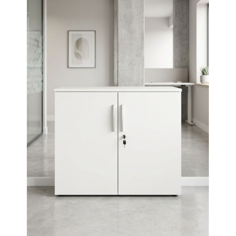 Armario Oficina Blanco Bajo 72x100 cm. de Steelcase - Montiel