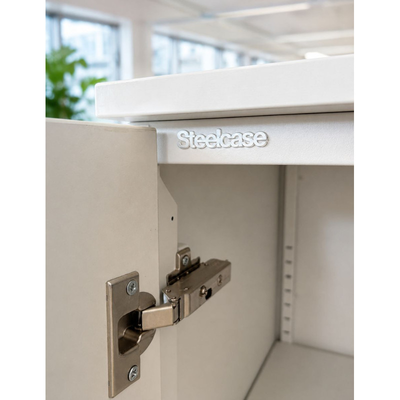 Armario Oficina Blanco Bajo 72x100 cm. de Steelcase - Montiel