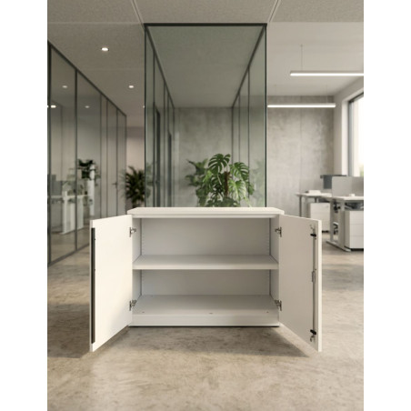 Armario Oficina Blanco Bajo 72x100 cm. de Steelcase - Montiel