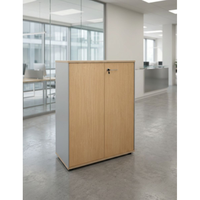 Armario Oficina Madera Arce 110x90 cm. MM1869 de Montiel