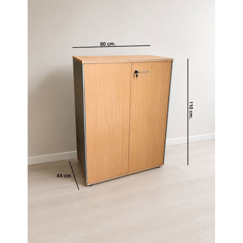 Armario Oficina Madera Arce 110x90 cm. MM1869 de Montiel