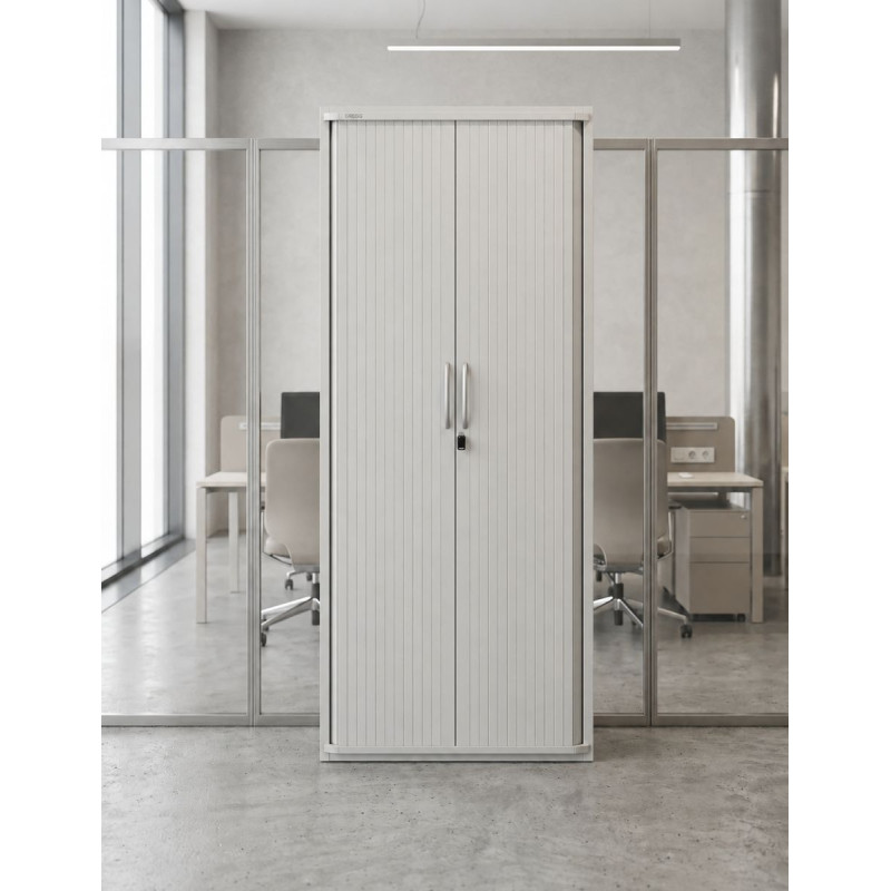 Armario Oficina Alto Gris 197x80 cm. de Steelcase - Montiel