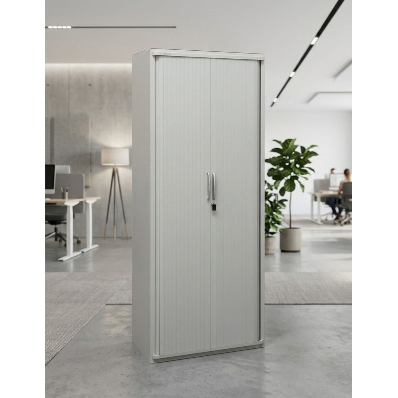 Armario Oficina Alto Gris 197x80 cm. de Steelcase - Montiel