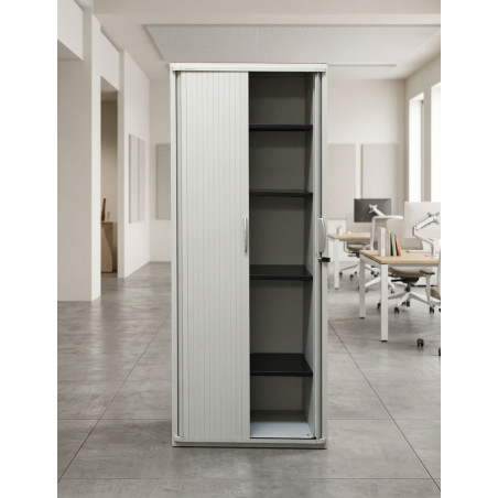Armario Oficina Alto Gris 197x80 cm. de Steelcase - Montiel