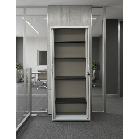 Armario Oficina Alto Gris 197x80 cm. de Steelcase - Montiel