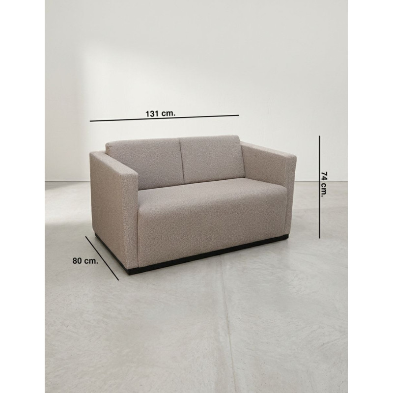 Sofá Recepción 2 Plazas Gris de Walter Knoll - Montiel
