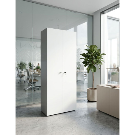 Armario Oficina Blanco 205x80 cm. MM1872 de Montiel