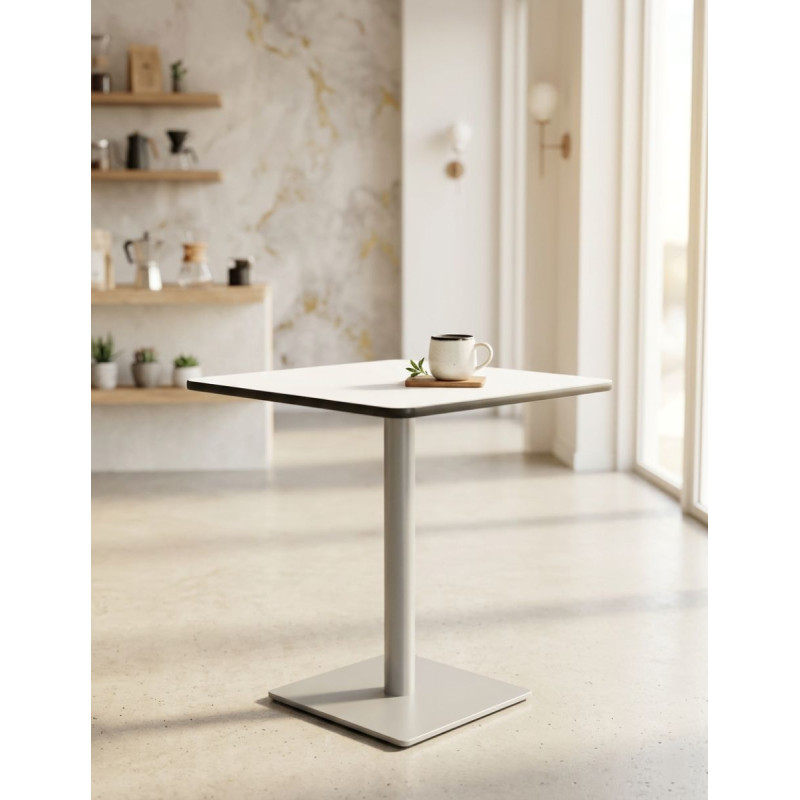 Mesa Blanca Cuadrada 60x60 cm. MM1864 de Montiel