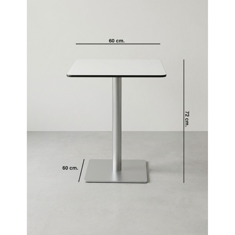 Mesa Blanca Cuadrada 60x60 cm. MM1864 de Montiel