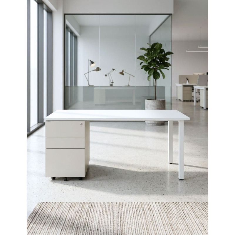Mesa Oficina 160x80 cm. con Cajonera MM1873 de Montiel