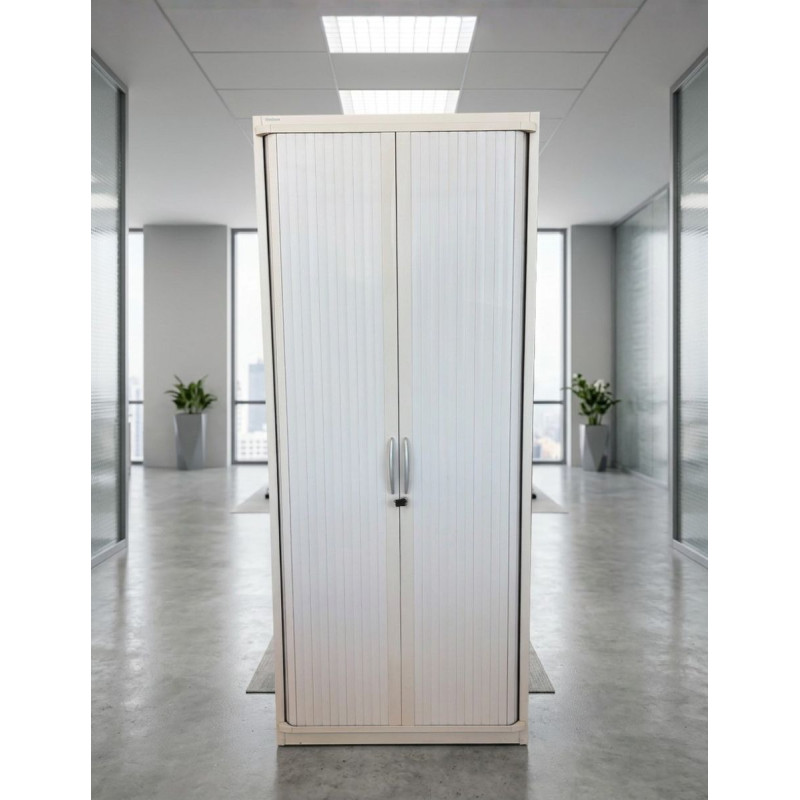 Armario Oficina Alto Gris 200x80 cm. de Steelcase - Montiel