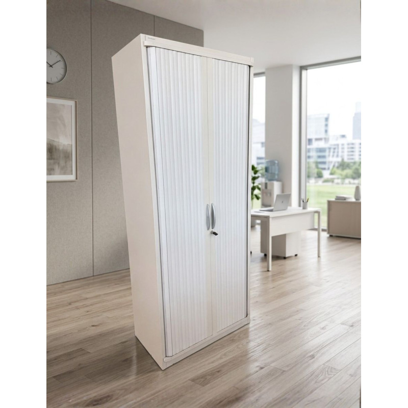 Armario Oficina Alto Gris 200x80 cm. de Steelcase - Montiel
