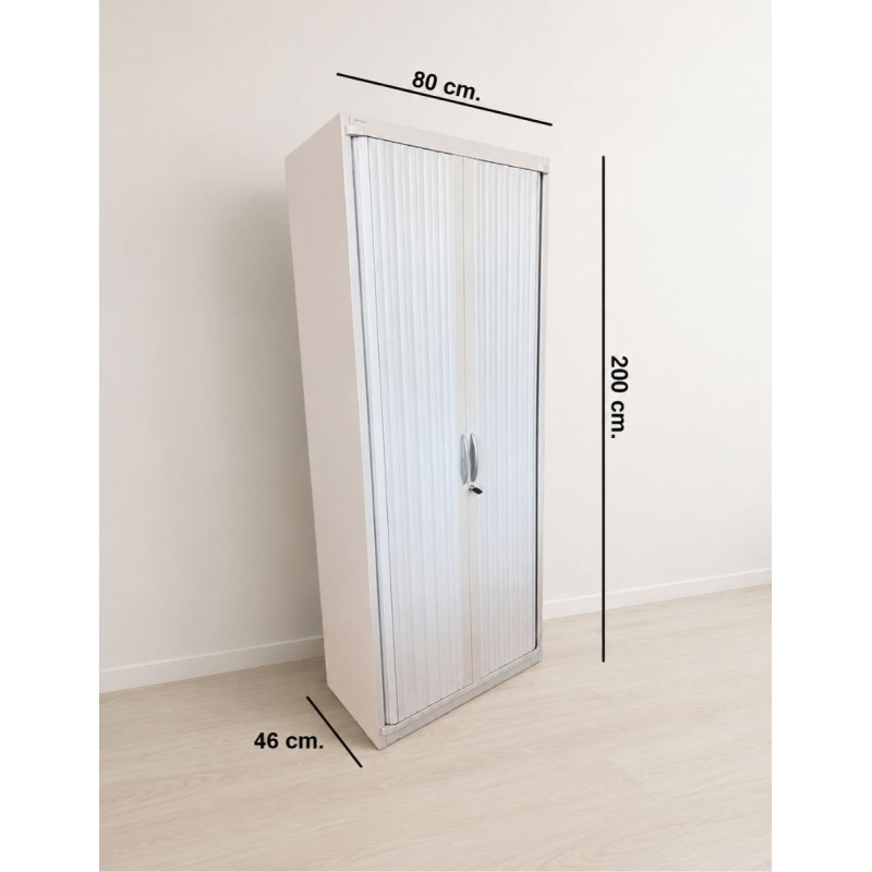 Armario Oficina Alto Gris 200x80 cm. de Steelcase - Montiel