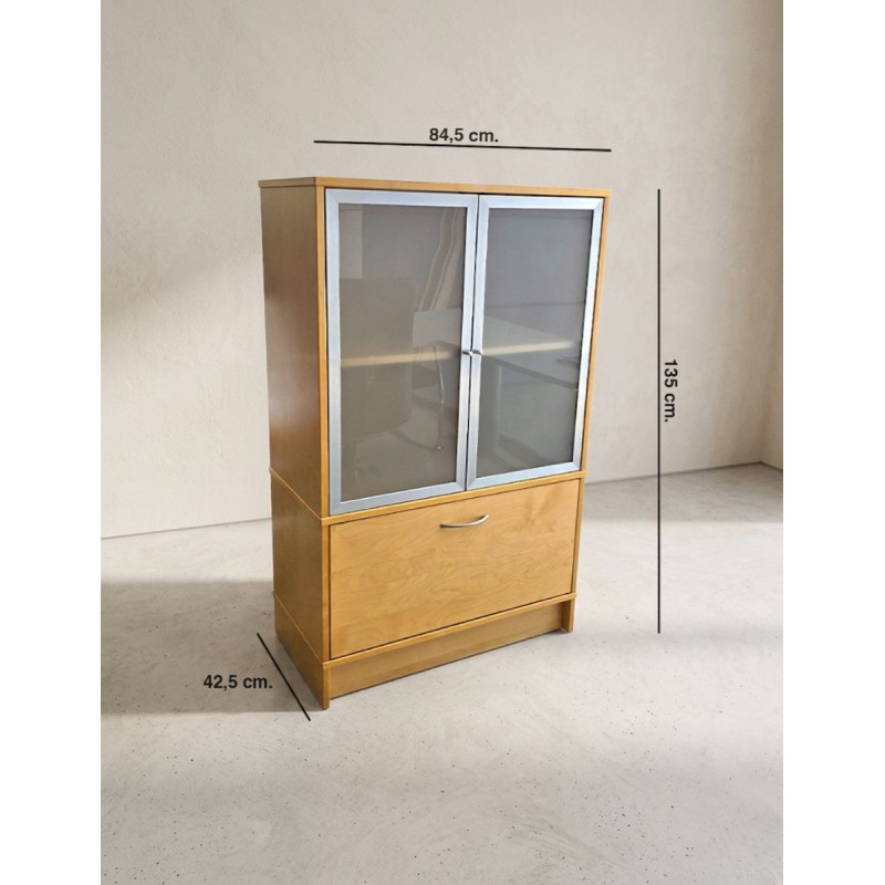 Armario Oficina Madera 135x84,5 cm. MM1875 de Montiel