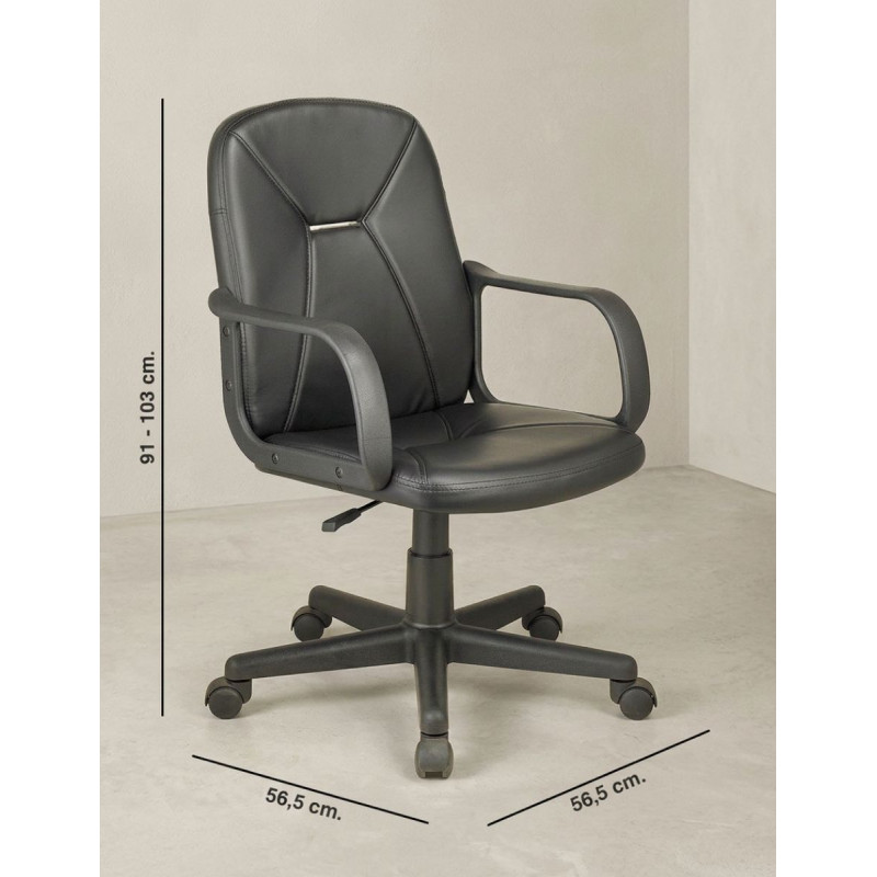 Sillón Giratorio Tapizado para Oficina Zenit - Montiel