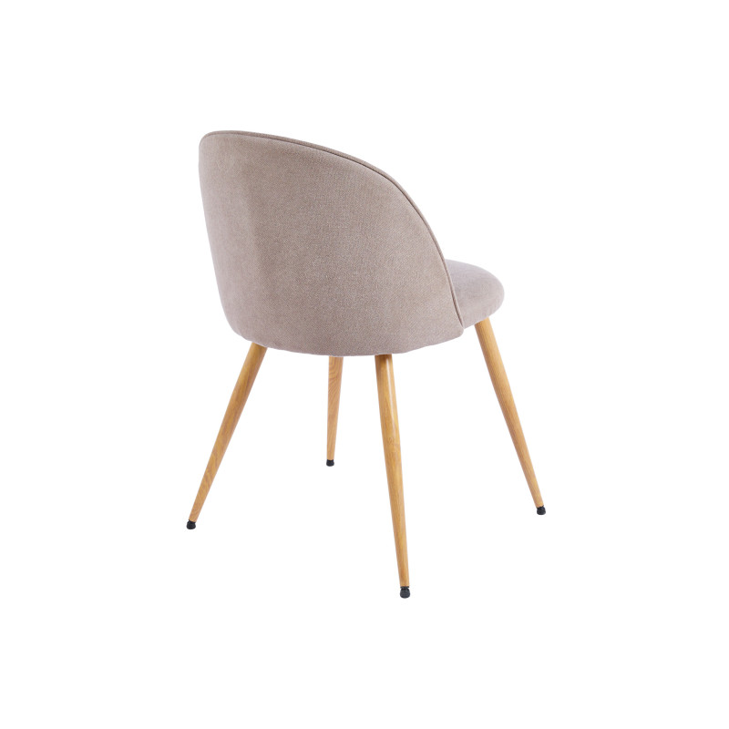 Silla para Hostelería Tapizada en Beige Velvet - Montiel