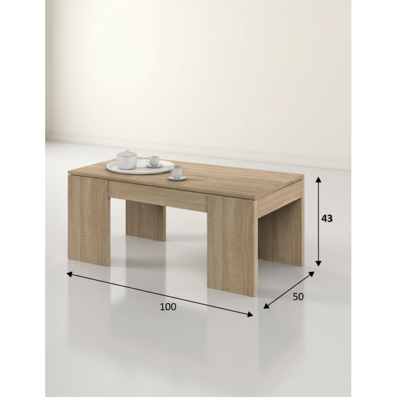 Mesa para Salón Elevable 100x50 cm. Essence - Montiel
