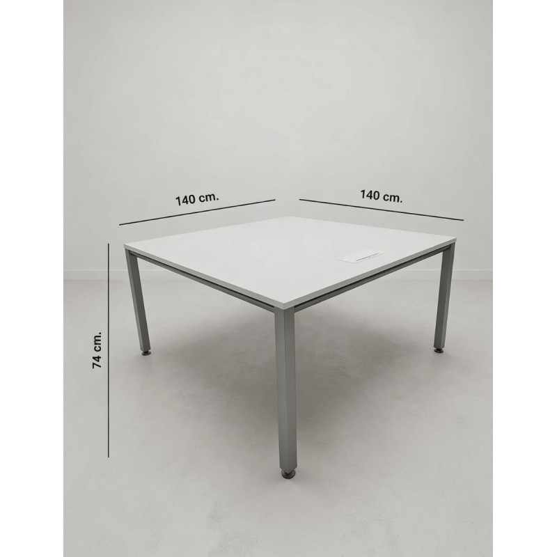 Mesa Cuadrada Blanca Vital de Actiu - Montiel