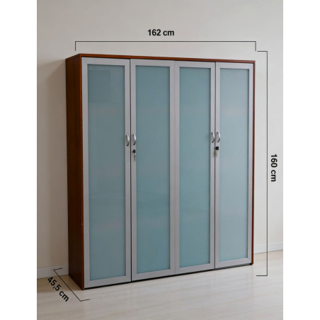 Mueble Aparador Amplio con Puertas Cristal MM1690 - Montiel