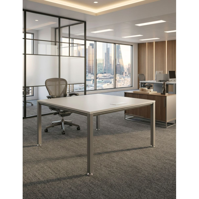 Mesa Cuadrada Blanca Vital de Actiu - Montiel