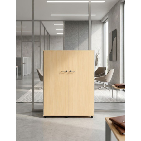 Armario Medio Oficina con Ruedas 147x118 cm. MM1878 de Montiel