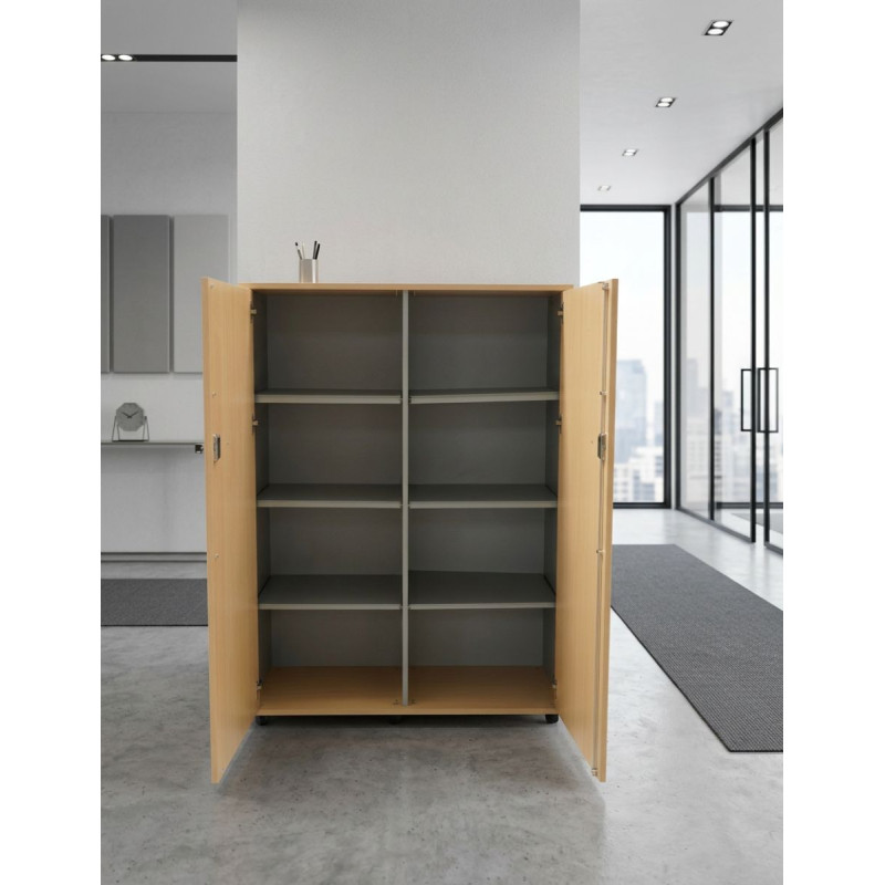 Armario Medio Oficina con Ruedas 147x118 cm. MM1878 de Montiel