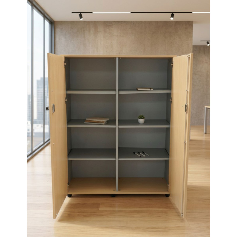 Armario Medio Oficina con Ruedas 147x118 cm. MM1878 de Montiel