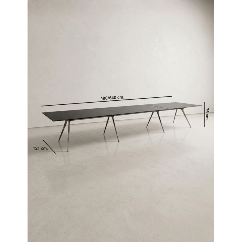 Mesa Reunión de Cristal 480x121 cm. Arkitek de Actiu - Montiel