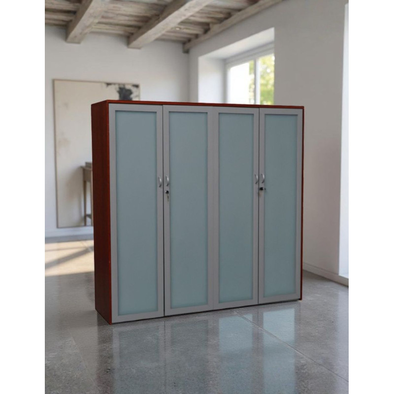 Mueble Aparador Amplio con Puertas Cristal MM1690 - Montiel