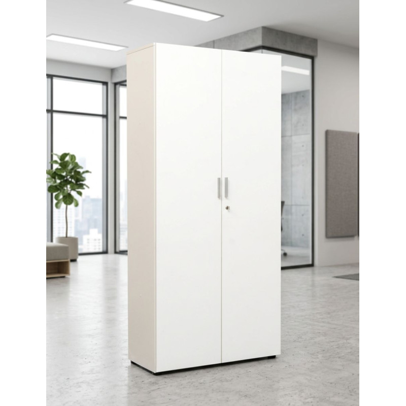 ▷ Armario de Madera Blanco Puertas Batientes de Forma 5